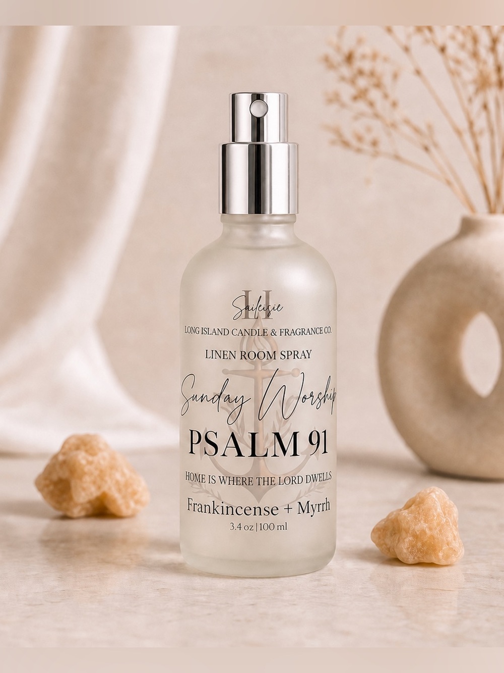 Sunday Worship Linen Room Spray | Frankincense + Myrrh | Bible Study 3.4oz
